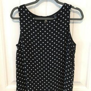 Forever 21 ~ Women's Black and White Polka Dot Blouse ~ Size M